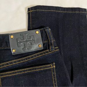 Tory Burch Straight Leg Dark Wash Denim Jeans Size 26